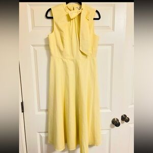 LK Bennett Yellow Tie Front Sundress
